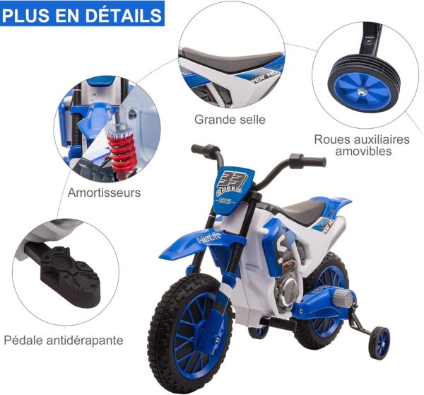 Moto 125 Electrique Siege Enfant 7