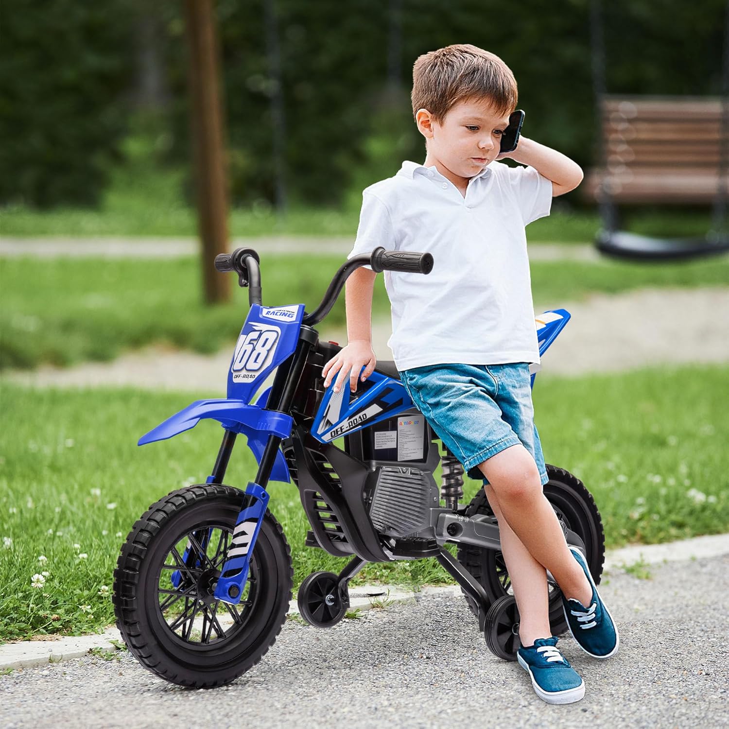 Moto Enfant Electrique Tenere Bleu