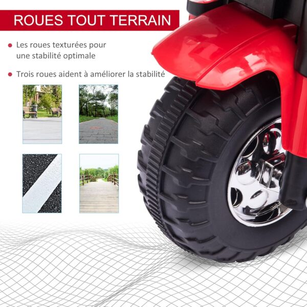 Moto Electrique 3 Roues Enfant Rouge Smoby 6