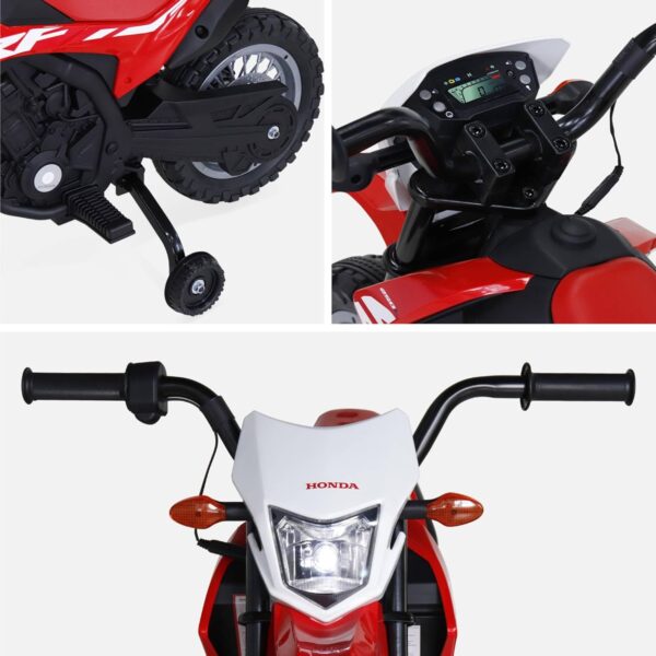 Moto Honda Custom Rouge Electric Enfant 4