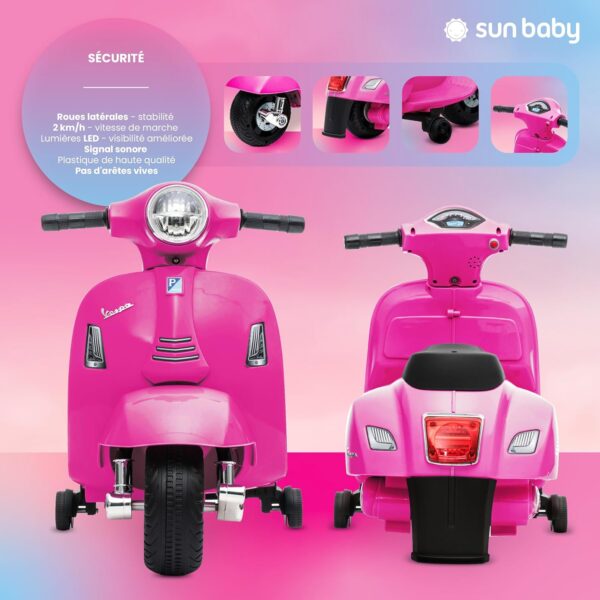 Moto Rose Electrique Enfants 3 Ans 6